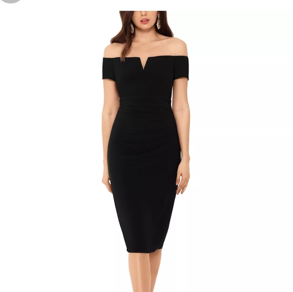 Xscape Dresses & Skirts - Off-Shoulder Black Dress
